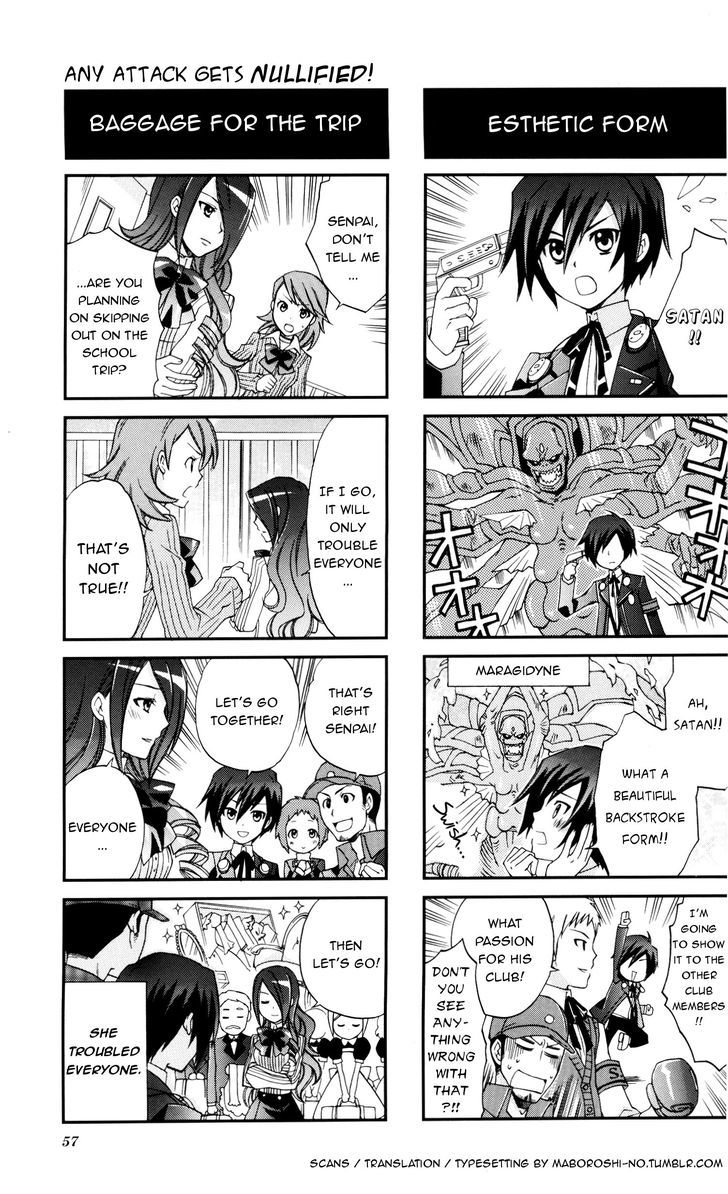 Persona 3 4koma Gag Battle Broken Hen Chapter 2 page 4 - Chapter 2 : Any attack gets nullified!