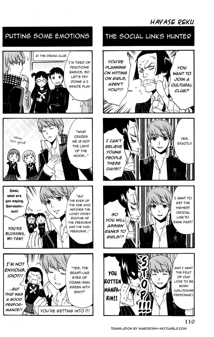 Persona 4 4koma Kings Chapter 1 page 3 - Chapter 1 : Die for me with glasses?