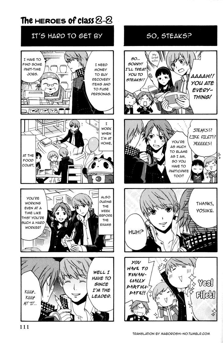 Persona 4 4koma Kings Chapter 1 page 4 - Chapter 1 : Die for me with glasses?