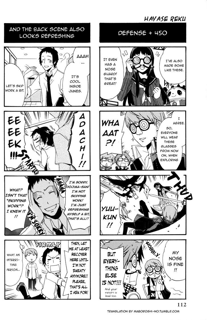 Persona 4 4koma Kings Chapter 1 page 5 - Chapter 1 : Die for me with glasses?