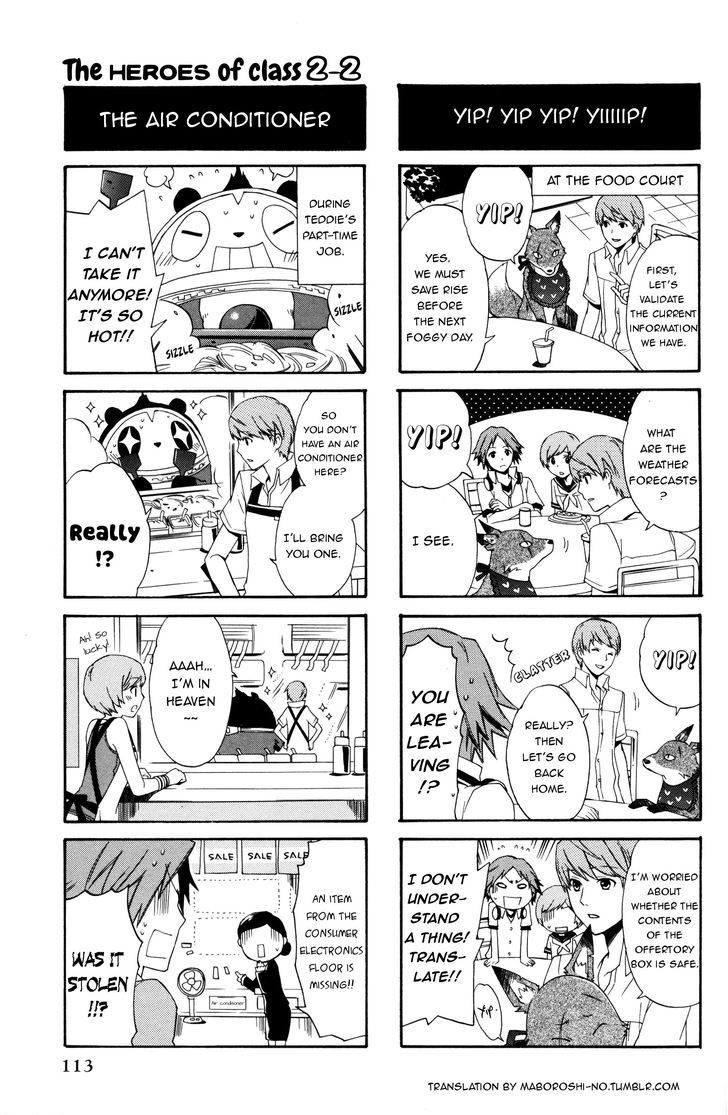 Persona 4 4koma Kings Chapter 1 page 6 - Chapter 1 : Die for me with glasses?