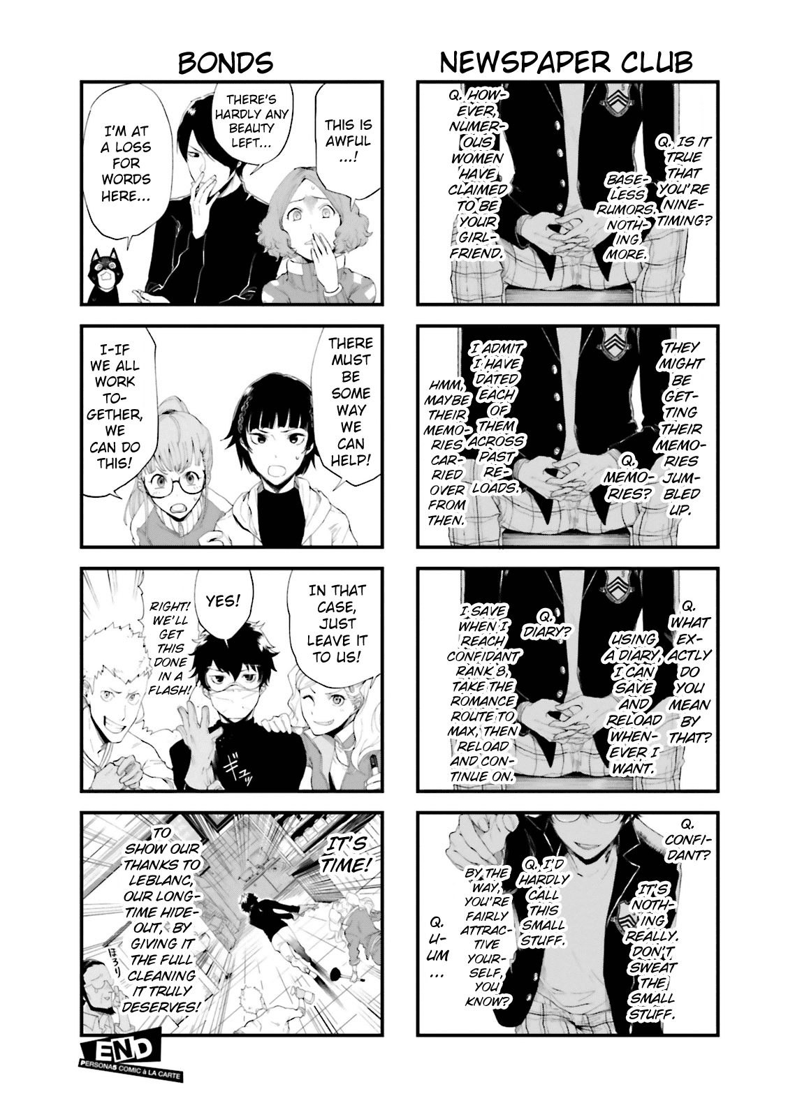 Persona 5 A la Carte Anthology Chapter 13 page 7 - Chapter 13: Persona 5 4-koma x13 [END]