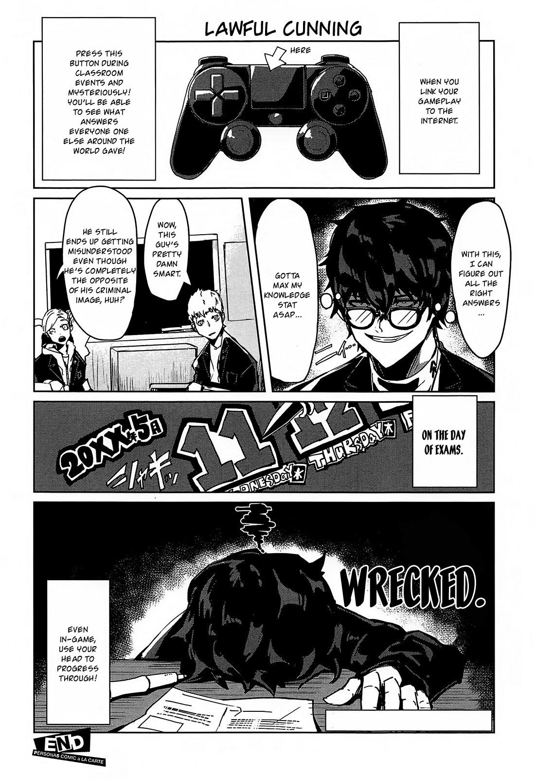 Persona 5 A la Carte Anthology Chapter 7 page 10 - Chapter 7: One-page Manga Playhouse