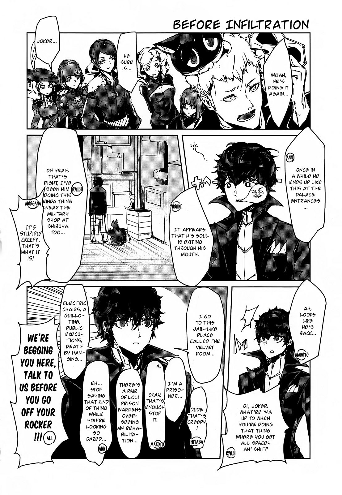 Persona 5 A la Carte Anthology Chapter 7 page 4 - Chapter 7: One-page Manga Playhouse
