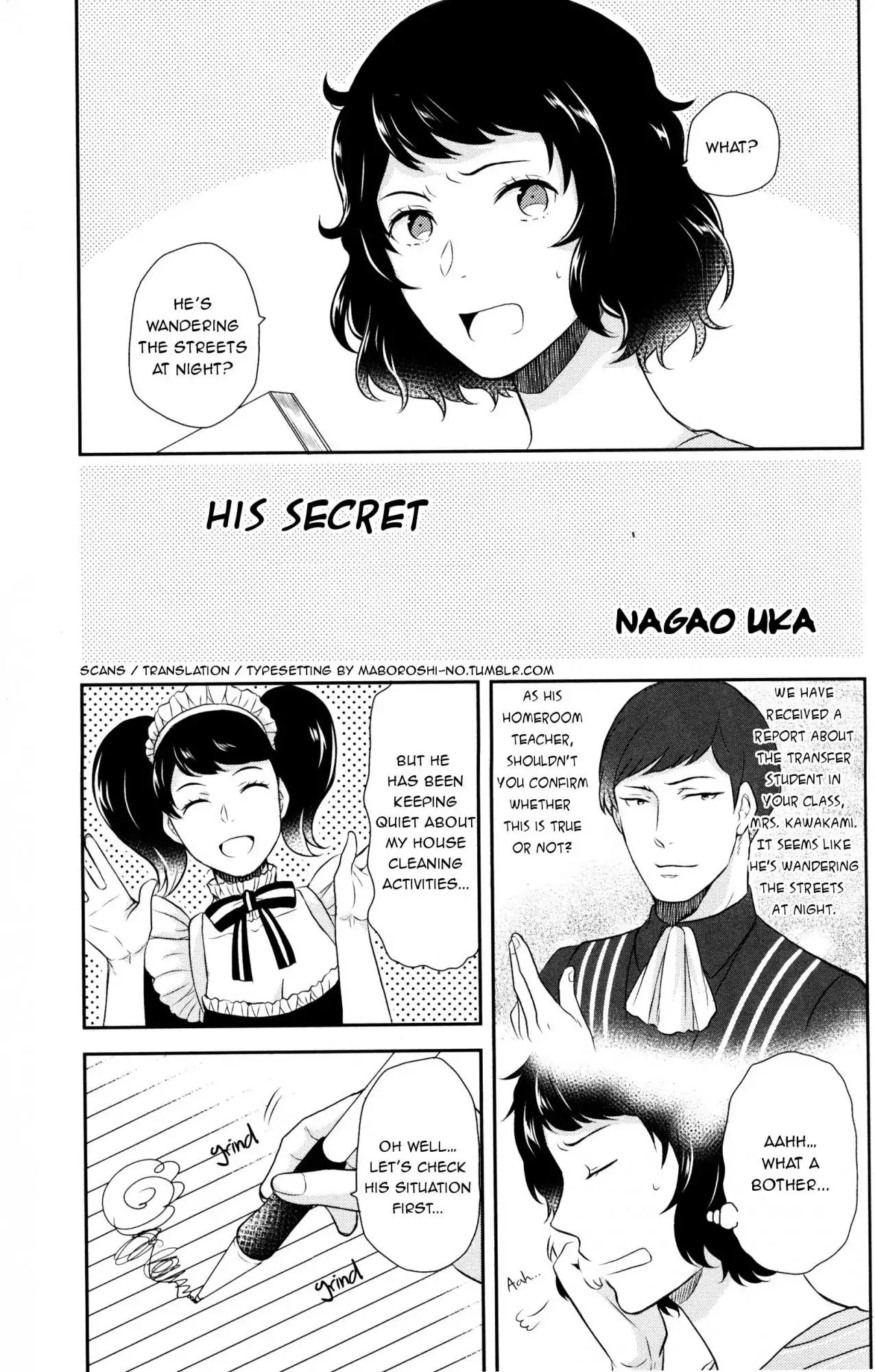Persona 5 Comic Anthology Chapter 3.8 page 1 - Vol.3 Chapter 8: His secret