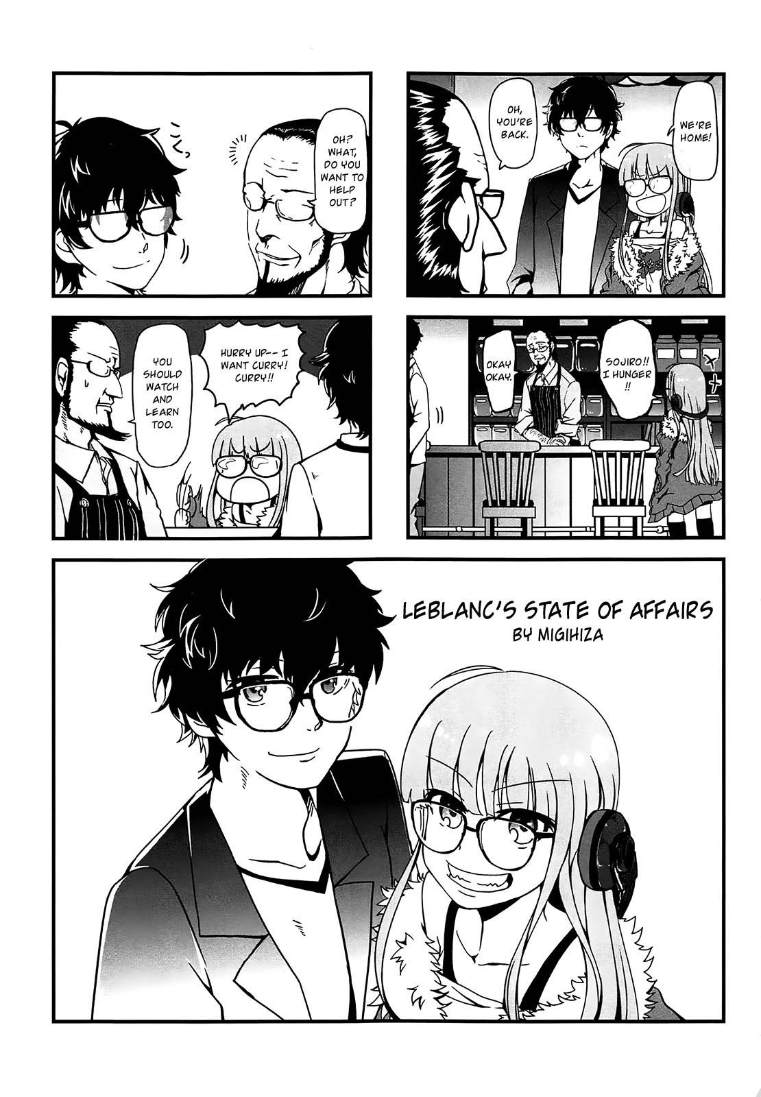 Persona 5 Dengeki Comic Anthology Chapter 10 page 1 - Chapter 10: Leblanc's State of Affairs