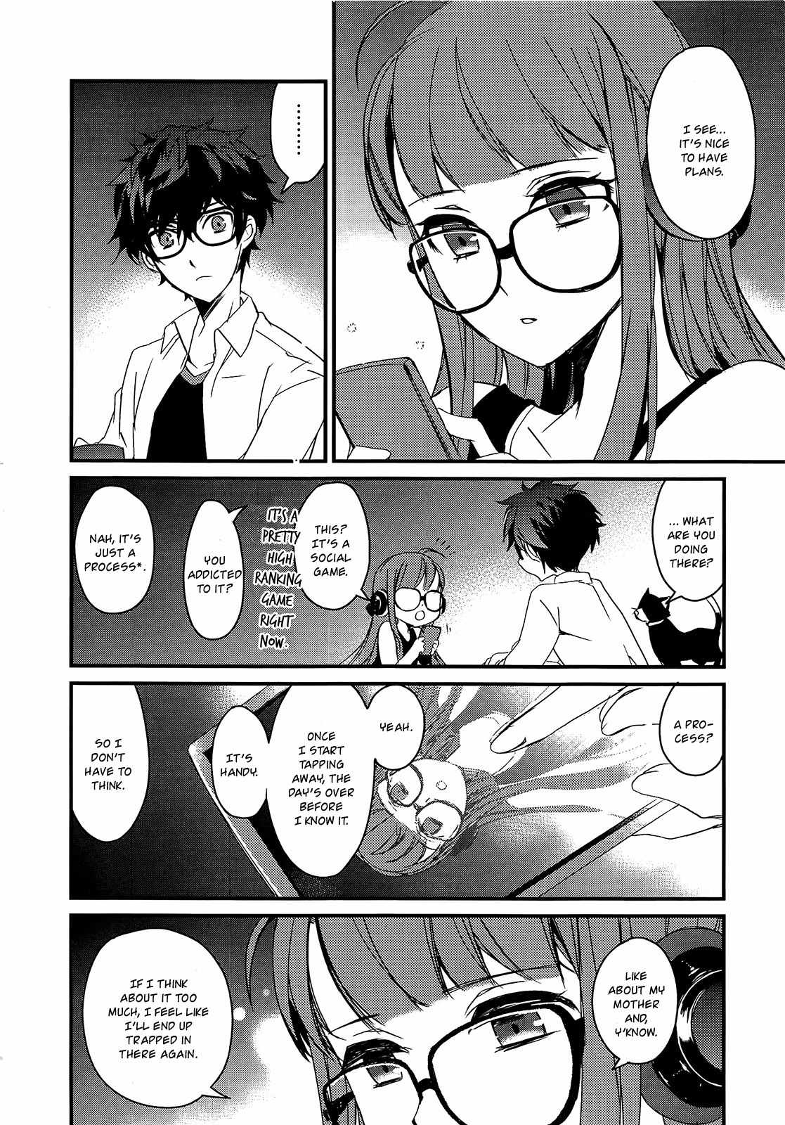 Persona 5 Dengeki Comic Anthology Chapter 6 page 4 - Chapter 6: Various Feelings in a Sleepless Night