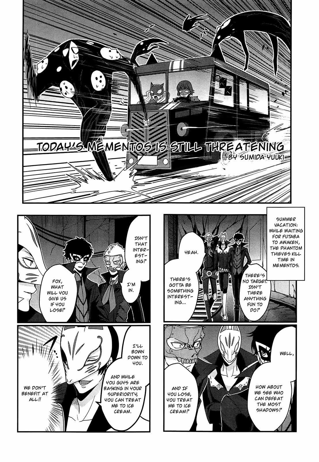 Persona 5 Dengeki Comic Anthology Chapter 9 page 1 - Chapter 9: Today's Mementos is Still Threatening