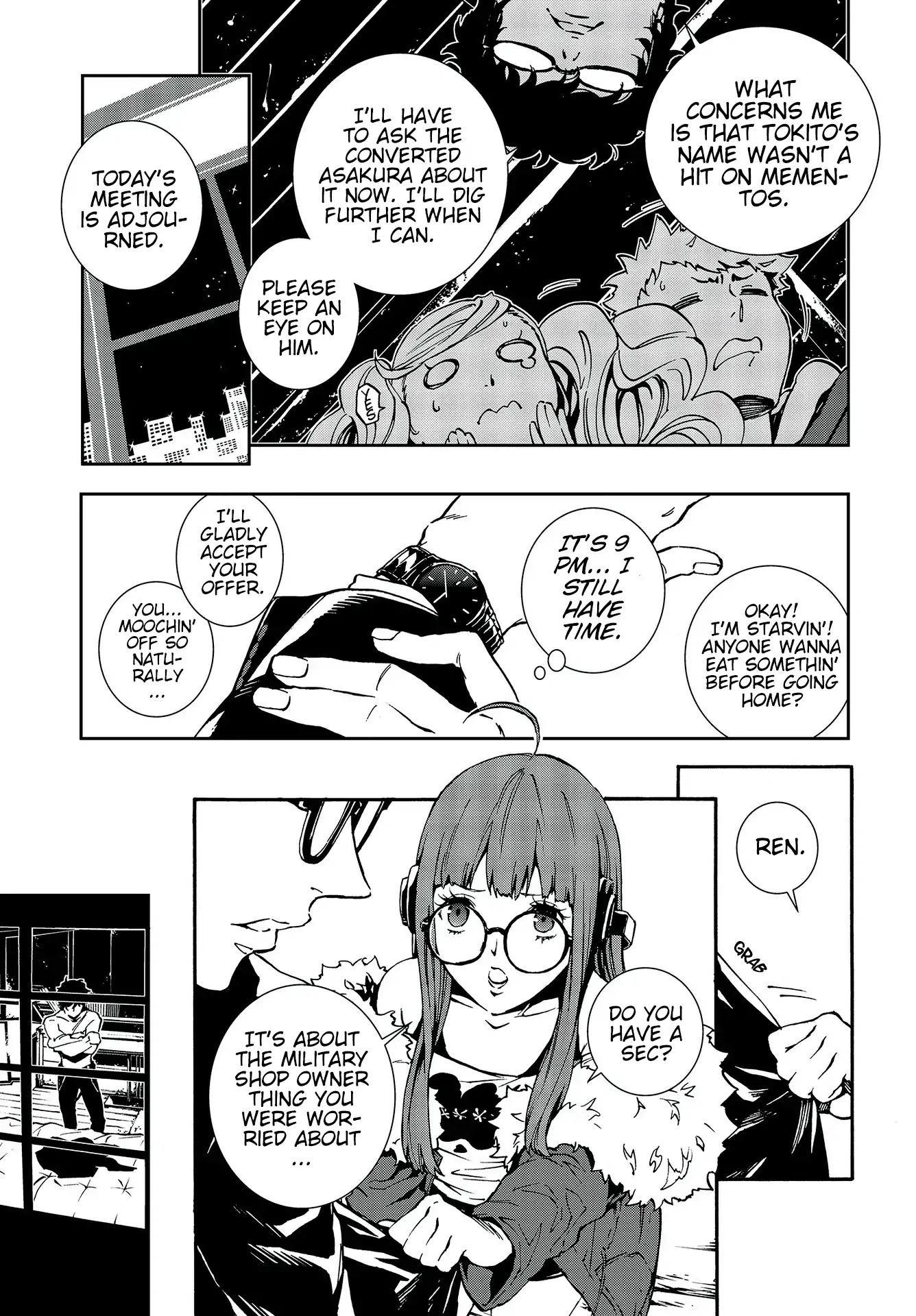 Persona 5: Mementos Mission Chapter 11 page 13 - Chapter 11: In the Black of Night