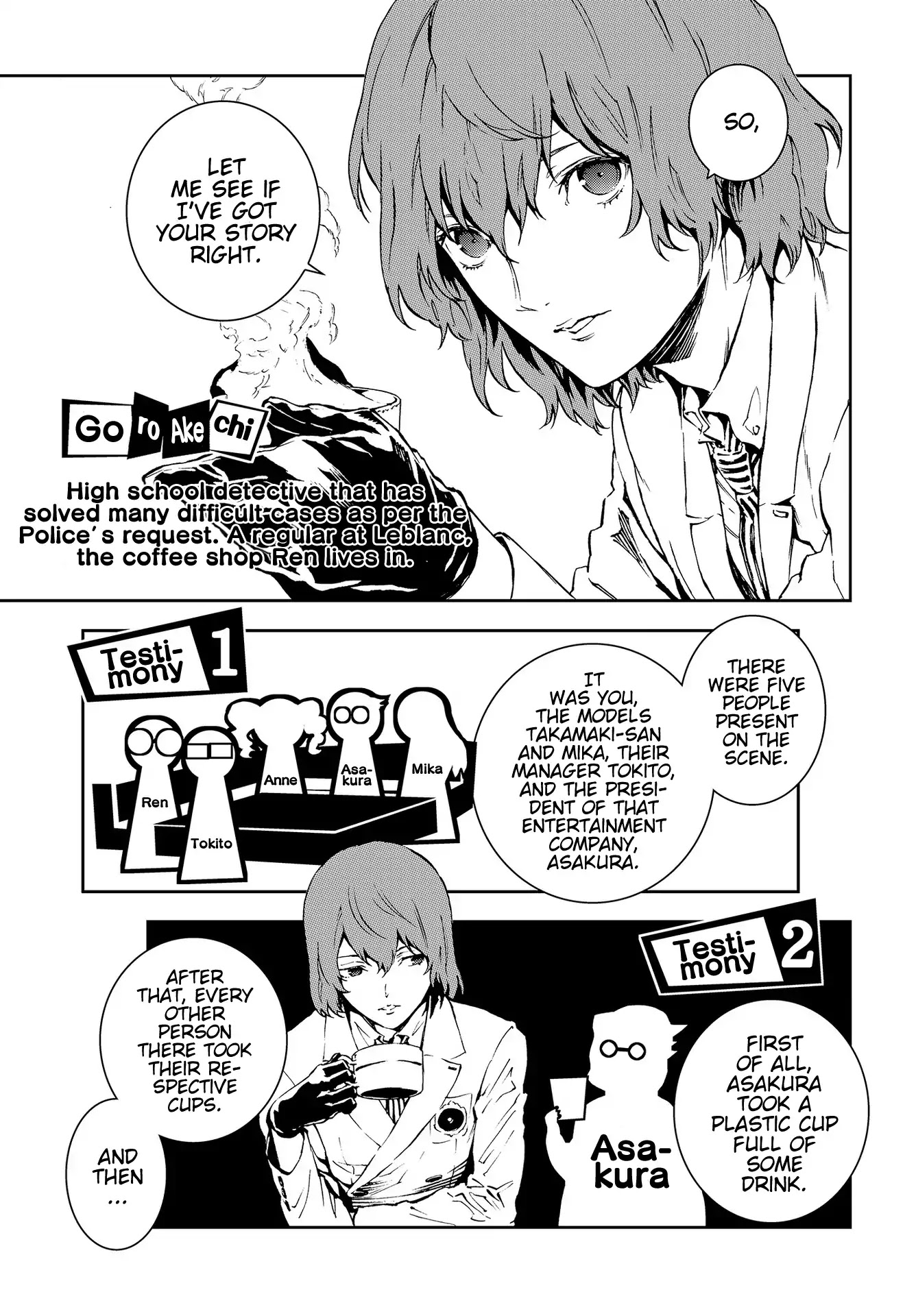 Persona 5: Mementos Mission Chapter 3 page 3 - Chapter 3: Black and White Theory