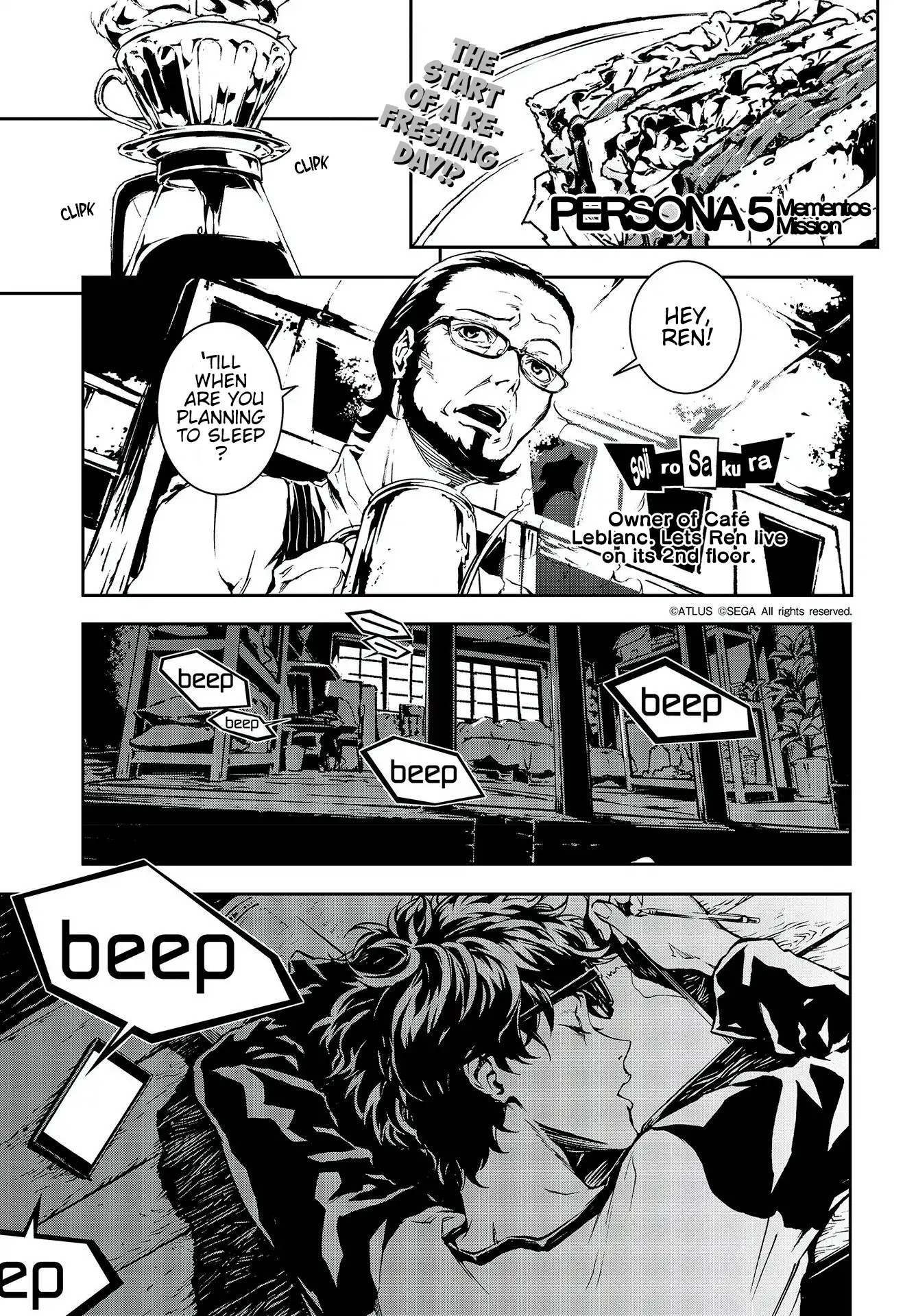 Persona 5: Mementos Mission Chapter 5 page 1 - Chapter 5: Sleepless Boy