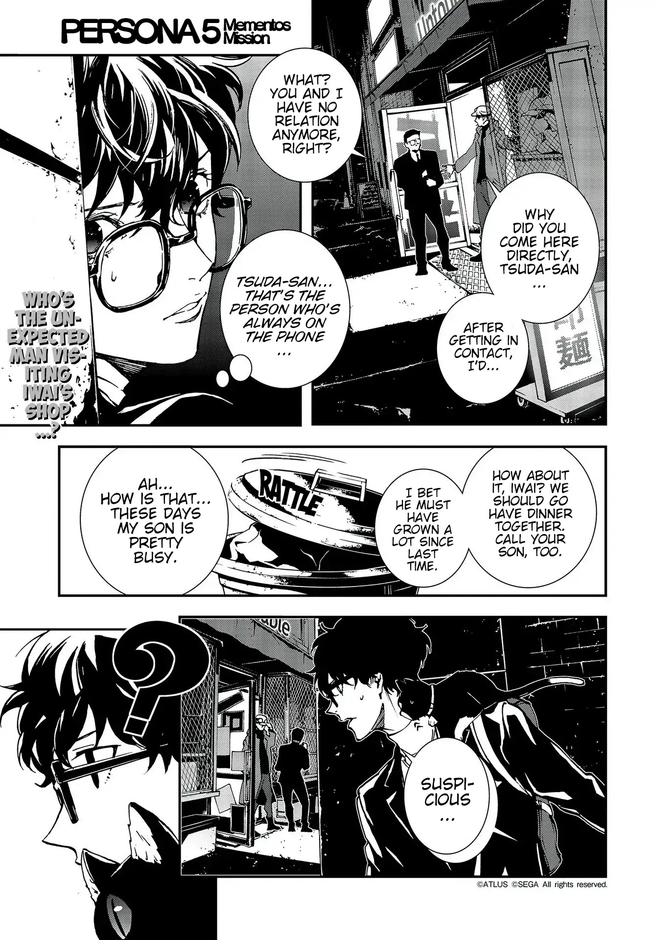 Persona 5: Mementos Mission Chapter 8 page 1 - Chapter 8: Father and Child
