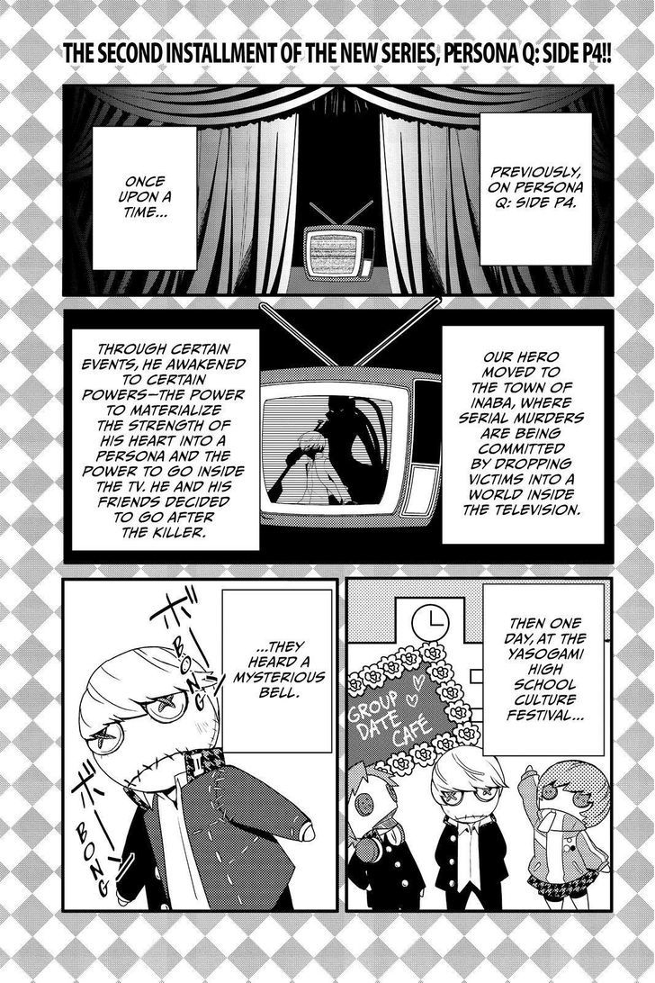 Persona Q - Shadow of the Labyrinth - Side: P4 Chapter 2 page 1 - Chapter 2