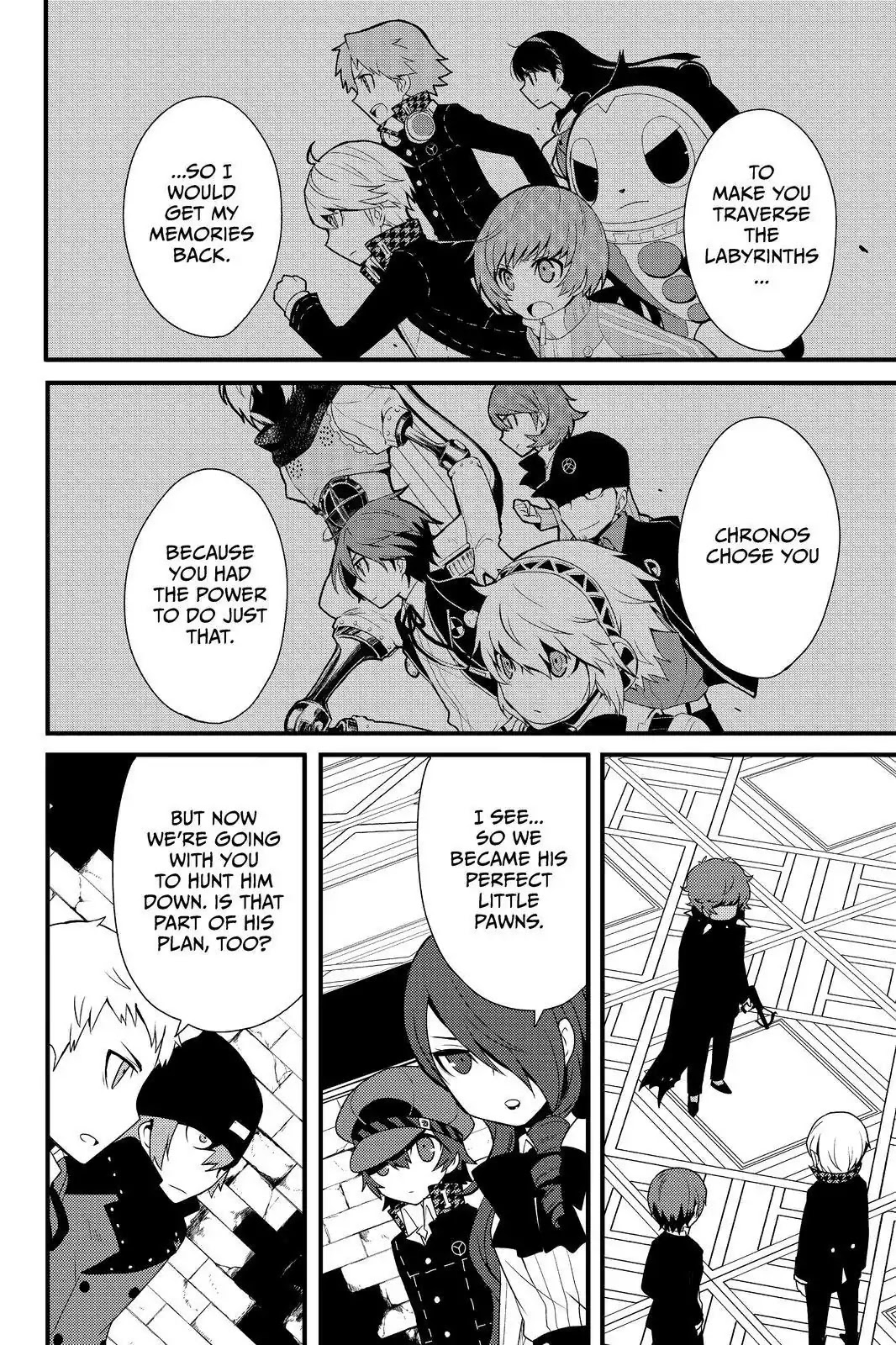 Persona Q - Shadow of the Labyrinth - Side: P4 Chapter 22 page 16 - Chapter 22: Labyrinth 22: The God of the Clock Device