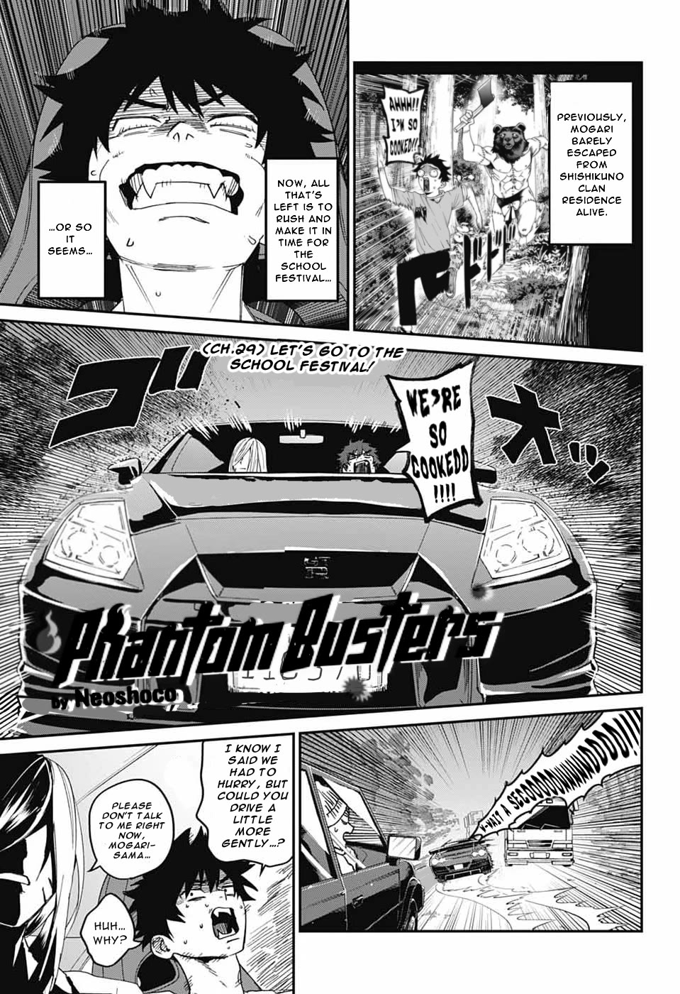 Phantom Busters Chapter 29 page 1 - Chapter 29: Let’s Go To The Culture Festival!