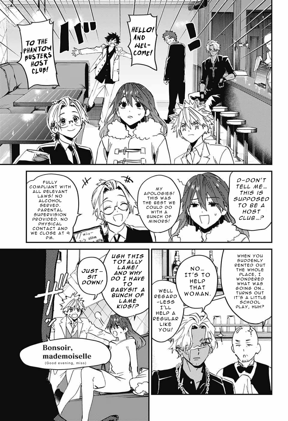 Phantom Busters Chapter 32 page 15 - Chapter 32: Let’s Start A Host Club!
