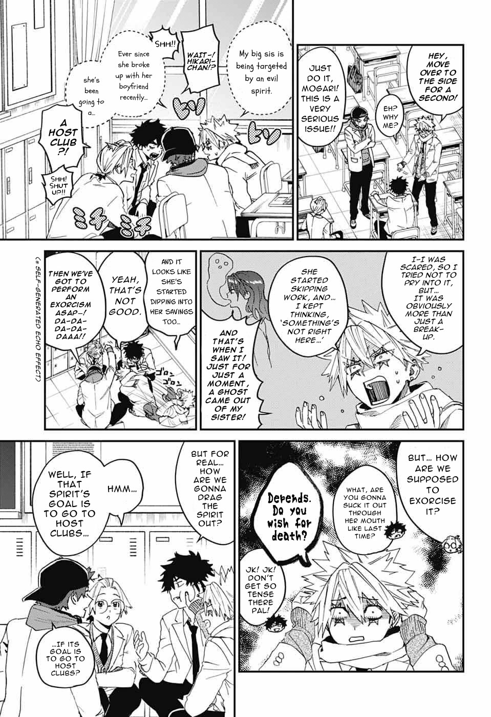 Phantom Busters Chapter 32 page 9 - Chapter 32: Let’s Start A Host Club!