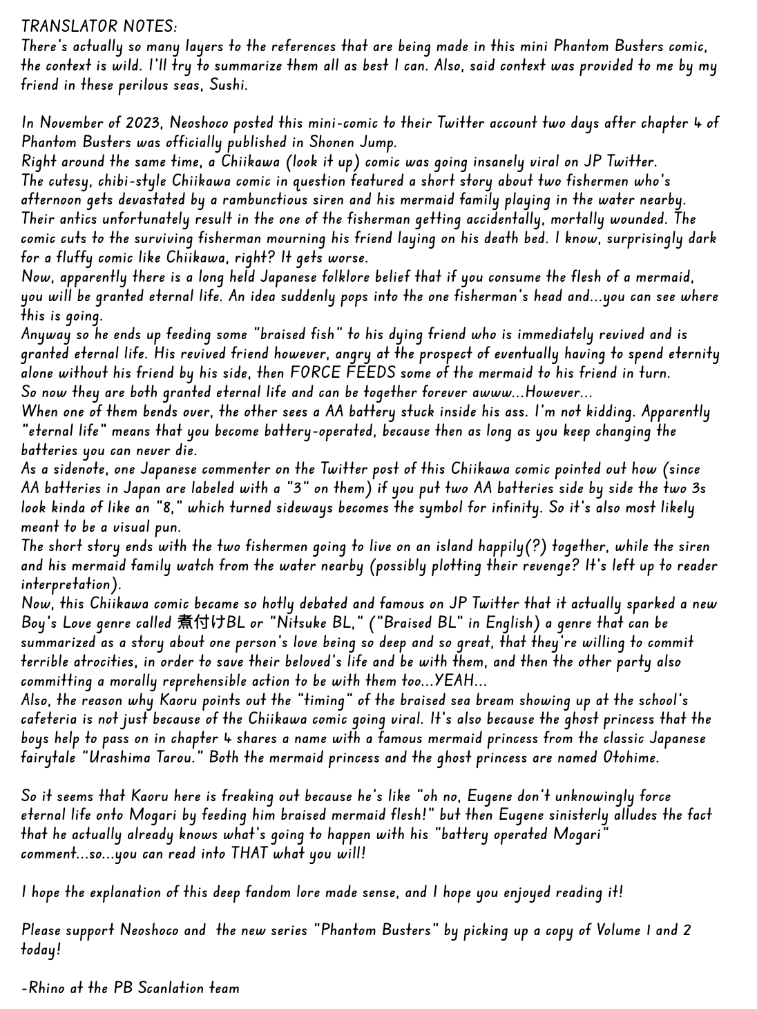 Phantom Busters Chapter 4.5 page 19 - Chapter 4.5: Extras