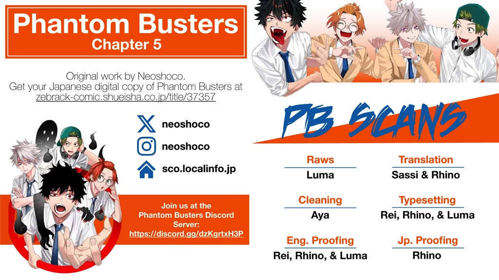 Phantom Busters Chapter 5 page 46 - Chapter 5: Let's Investigate the School at Night!