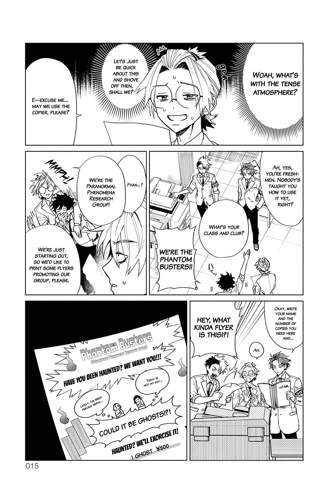 Phantom Busters Chapter 5 page 7 - Chapter 5: Let's Investigate the School at Night!
