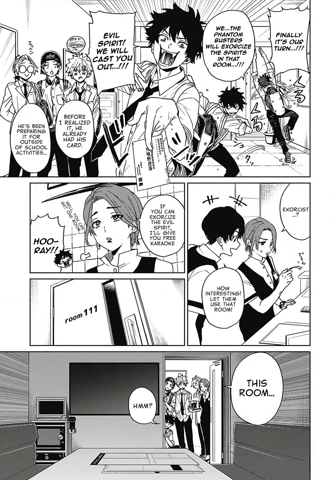 Phantom Busters Chapter 9 page 14 - Chapter 9: Let's go to karaoke!