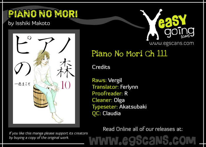 Piano no Mori Chapter 111 page 1 - Chapter 111 : Shard of the Piano