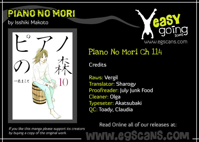 Piano no Mori Chapter 114 page 1 - Chapter 114 : The Best Candidate