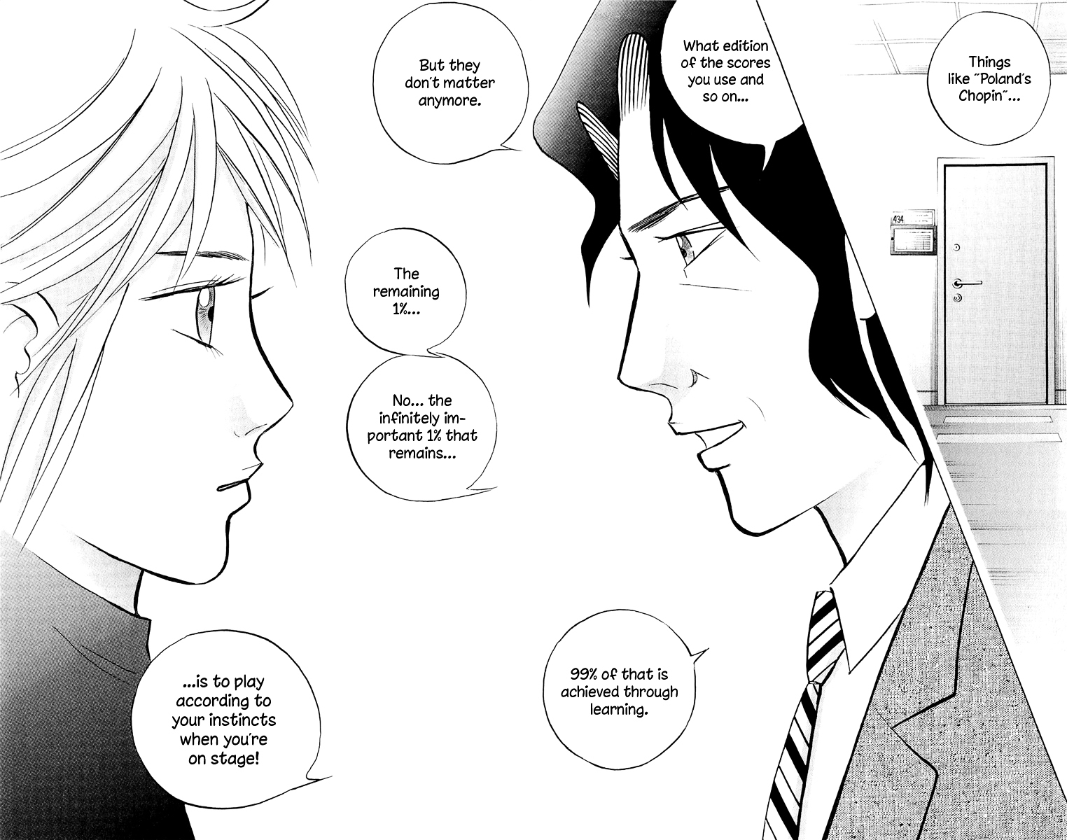 Piano no Mori Chapter 189 page 21 - Chapter 189 : "Forget It All"