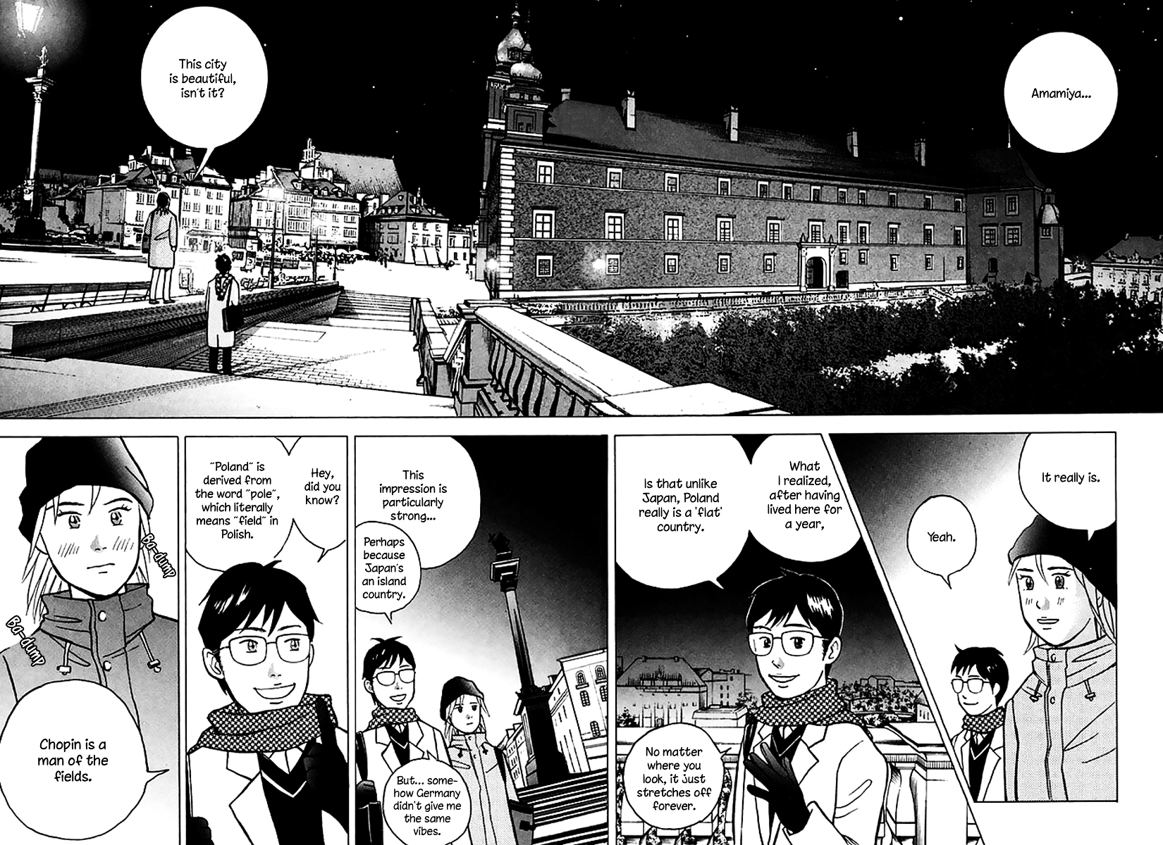 Piano no Mori Chapter 200 page 15 - Chapter 200 : Midnight Stroll in Warsaw