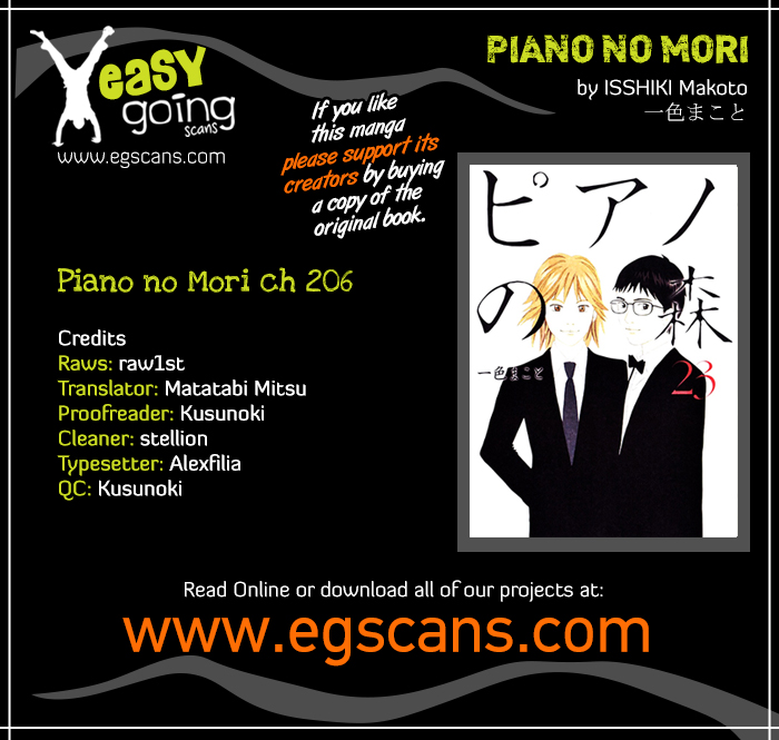 Piano no Mori Chapter 206 page 1 - Chapter 206 : Thank You