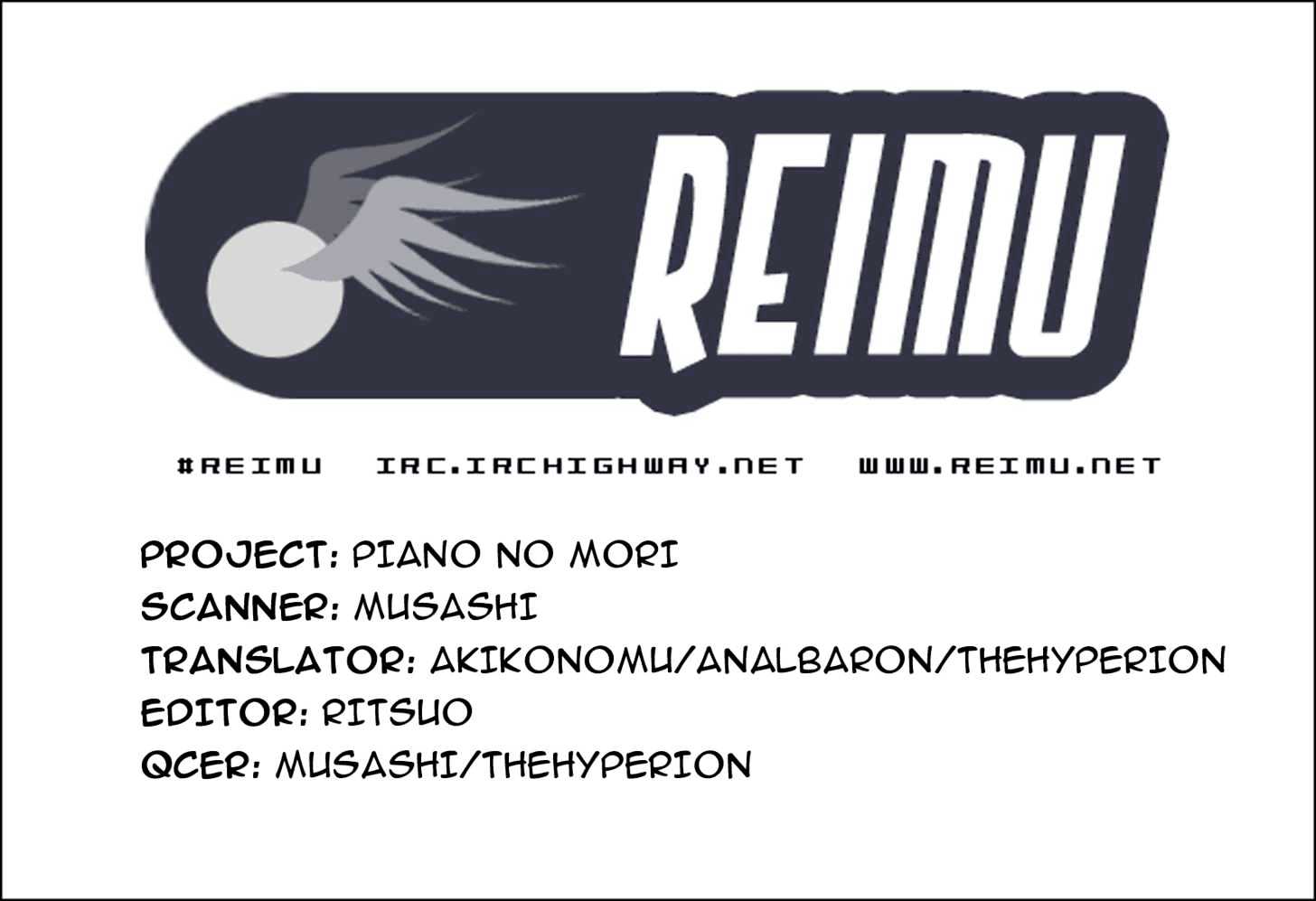 Piano no Mori Chapter 3 page 1 - Chapter 3 : Piano in the Forest Part 3