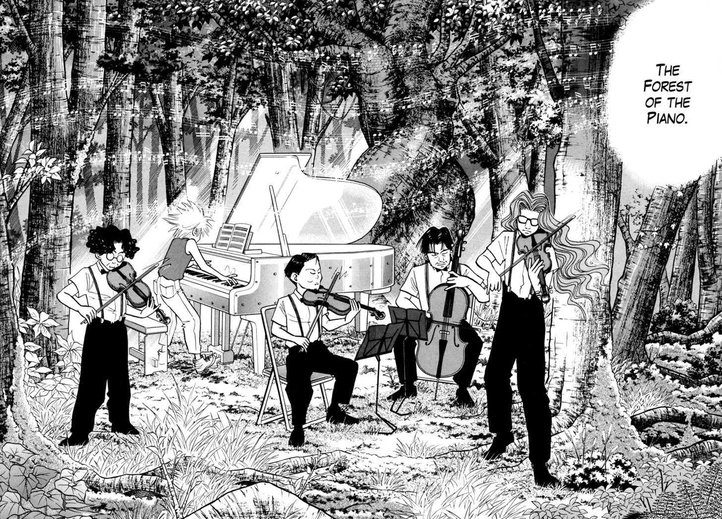 Piano no Mori Chapter 54 page 16 - Chapter 54 : Roadside Concert