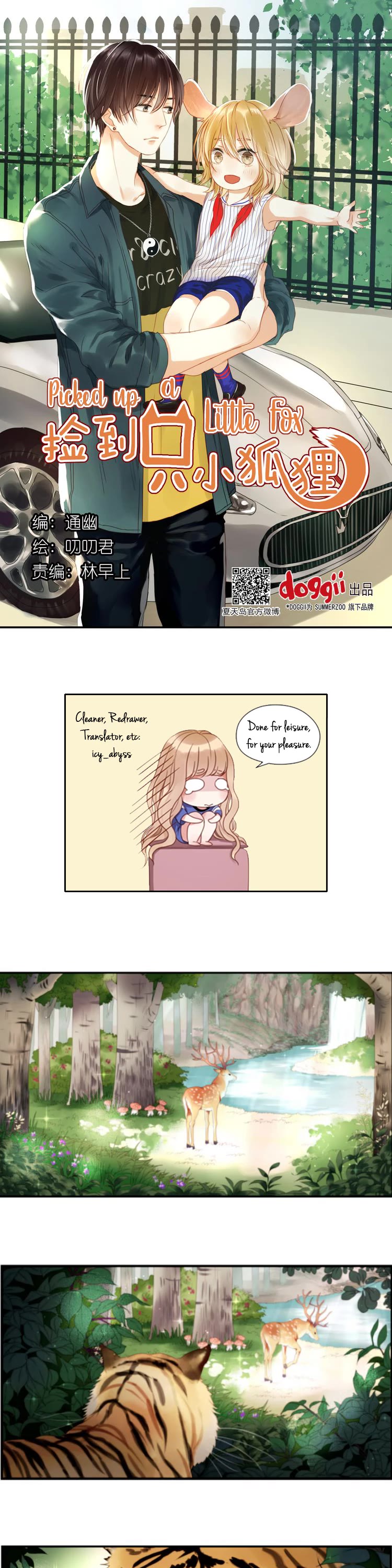 Picked Up A Little Fox Chapter 1 page 1 - Chapter 1: I picked up a very cute fox? (1)