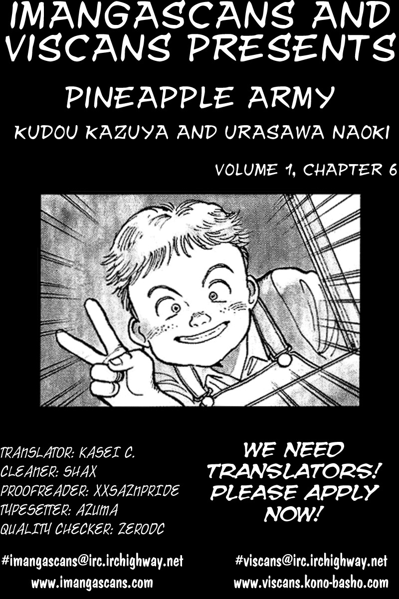 Pineapple Army Chapter 6 page 1 - Chapter 6: An army of five. The middle part