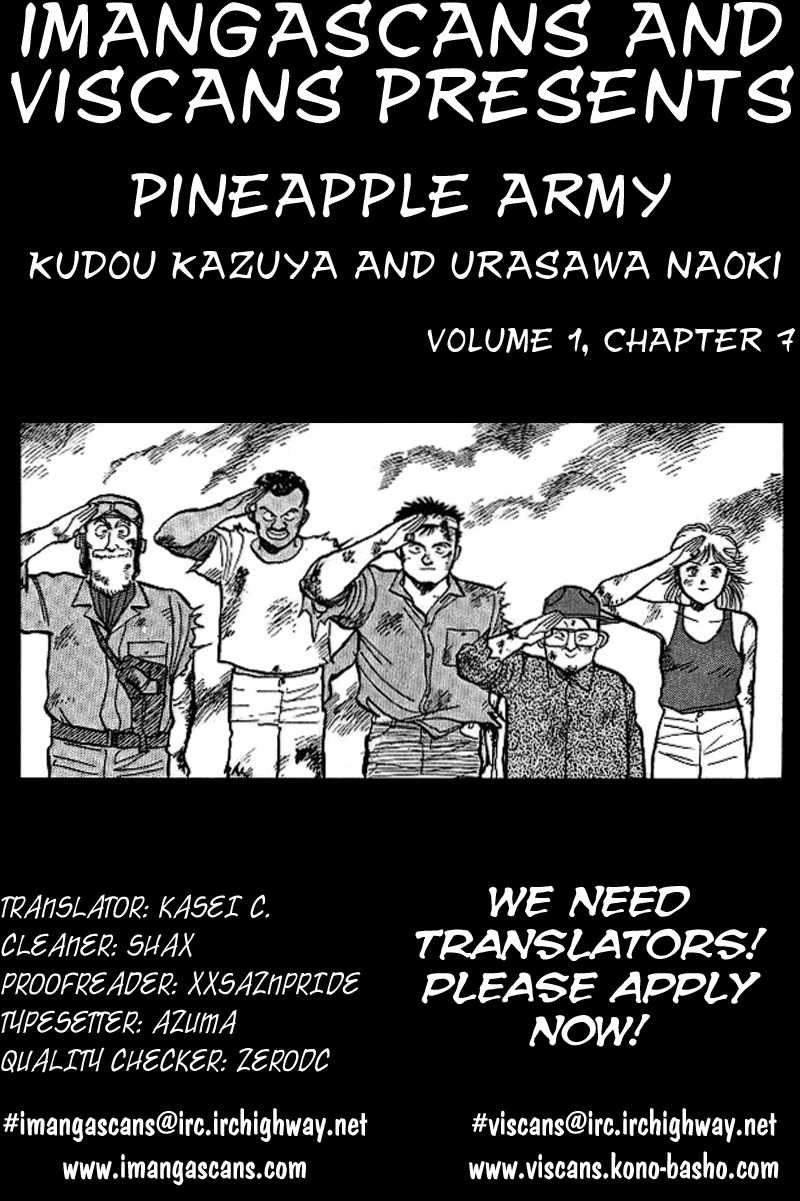 Pineapple Army Chapter 7 page 1 - Chapter 7: An army of five. The last part