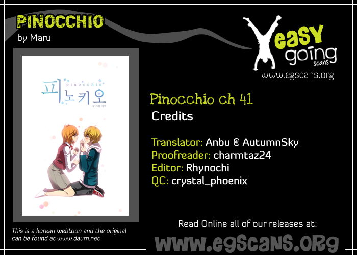 Pinocchio Chapter 41 page 1 - Chapter 41: Something I Have to Say (2)