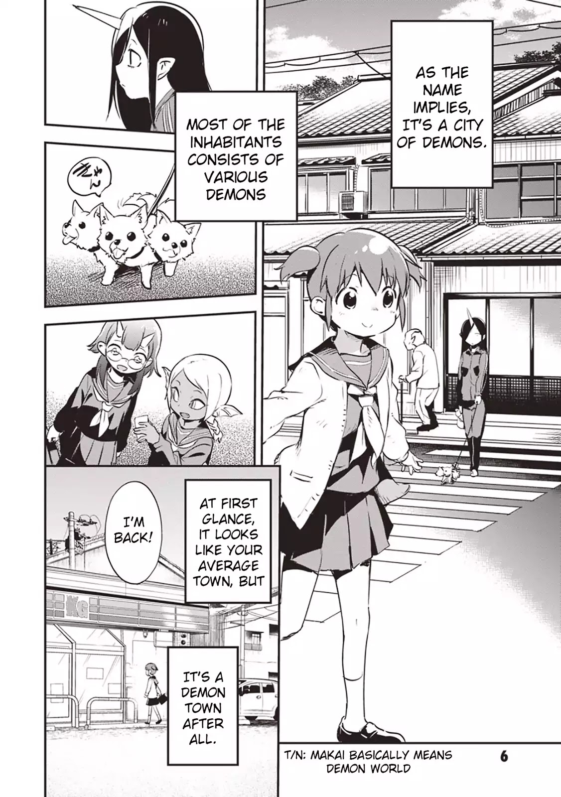 Piyoko to makai machi no Hime-sama Chapter 1 page 6 - Chapter 1: Piyoko and the Princess of Makai Town