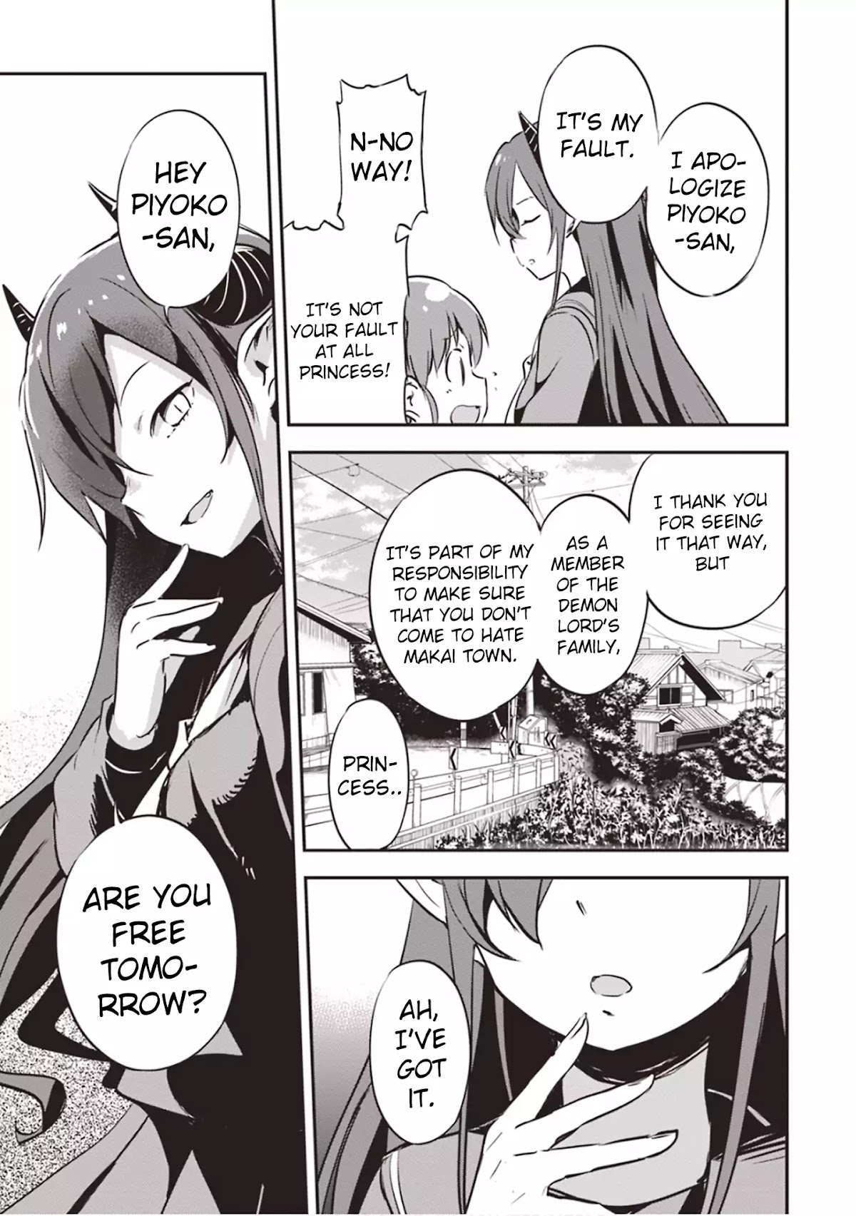 Piyoko to makai machi no Hime-sama Chapter 2 page 13 - Chapter 2: Piyoko, the Ocean, and the Princess