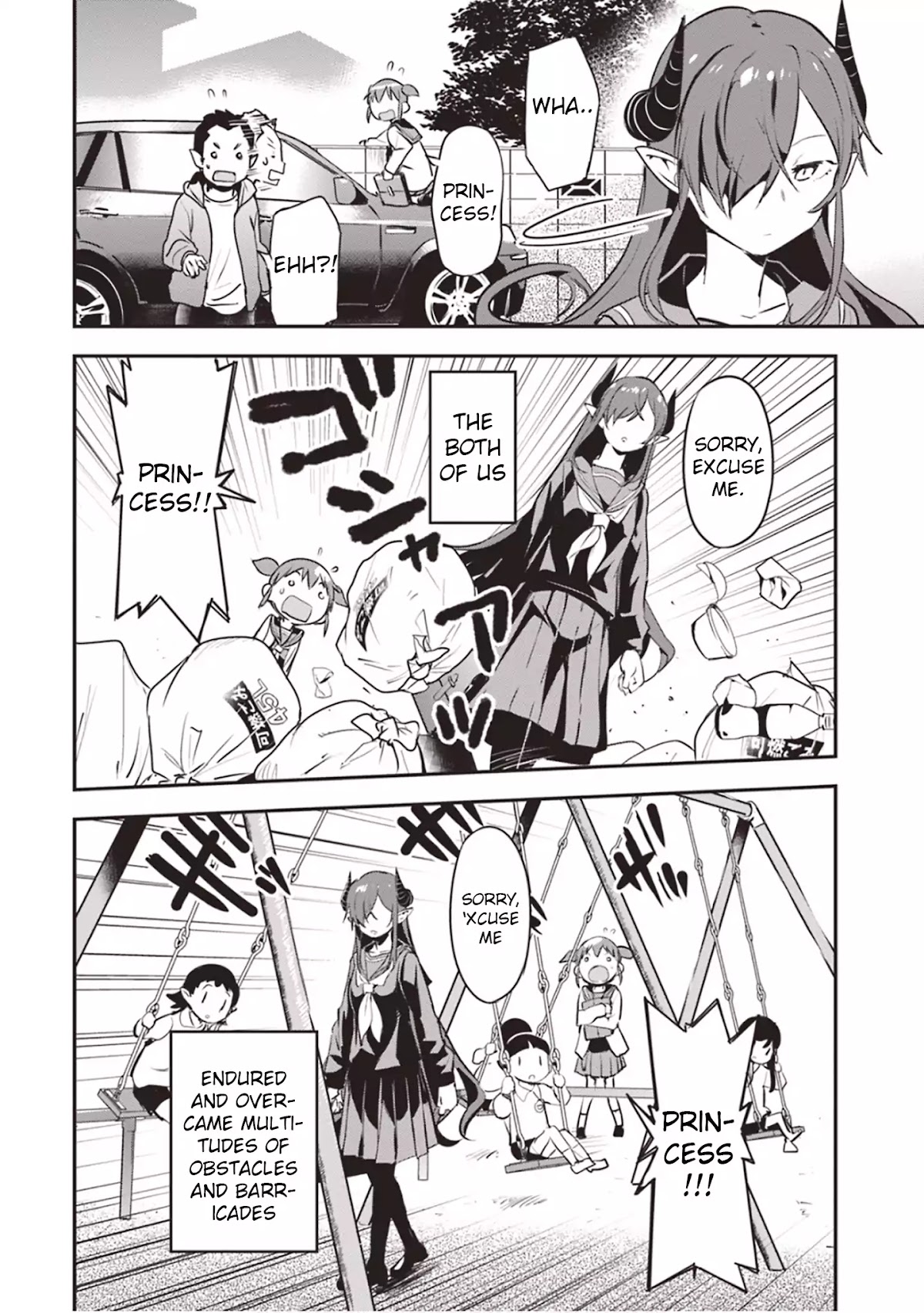 Piyoko to makai machi no Hime-sama Chapter 3 page 14 - Chapter 3: Piyoko, the Princess, and the Way to School