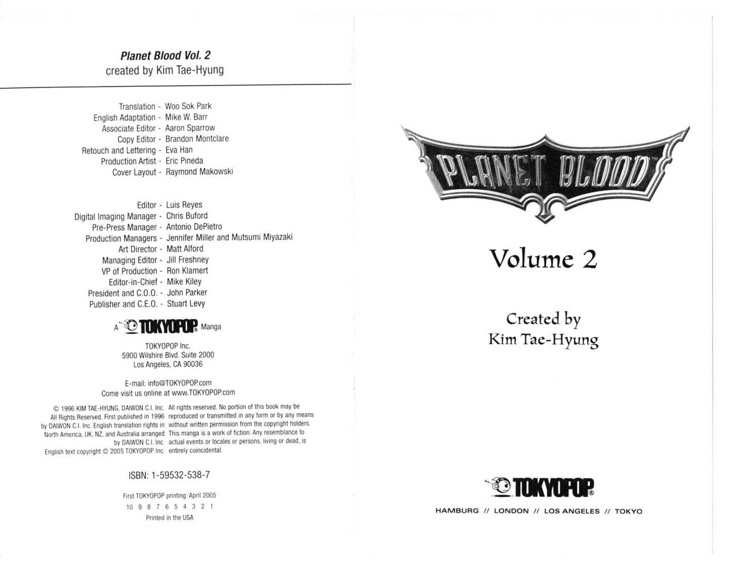 Planet Blood Chapter 2.0 page 3 - Vol.02 Chapter 0