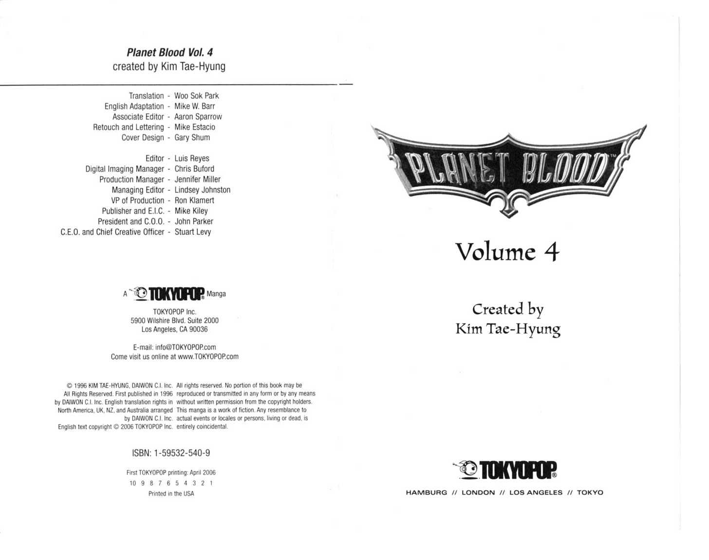 Planet Blood Chapter 4.0 page 3 - Vol.04 Chapter 0