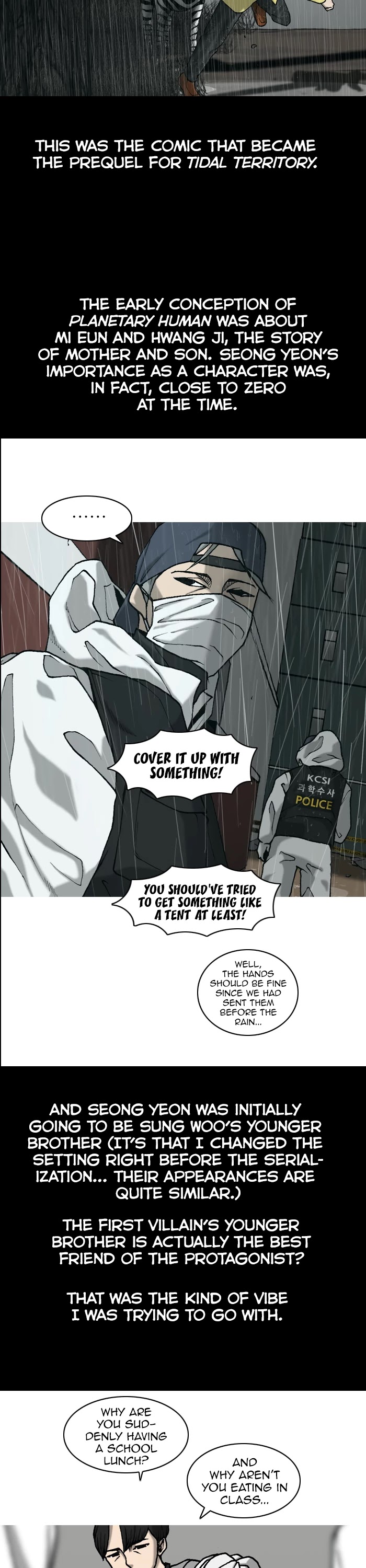 Planetary Human Chapter 98.1 page 3 - Chapter 98.1: Afterword [END]