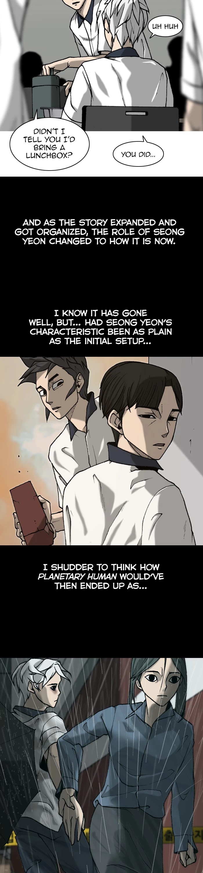 Planetary Human Chapter 98.1 page 4 - Chapter 98.1: Afterword [END]