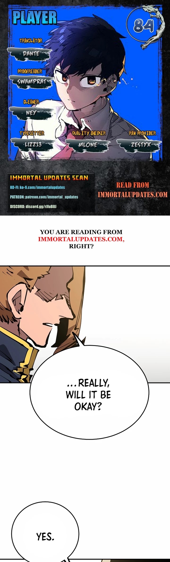 Player Chapter 84 page 1 - Chapter 84