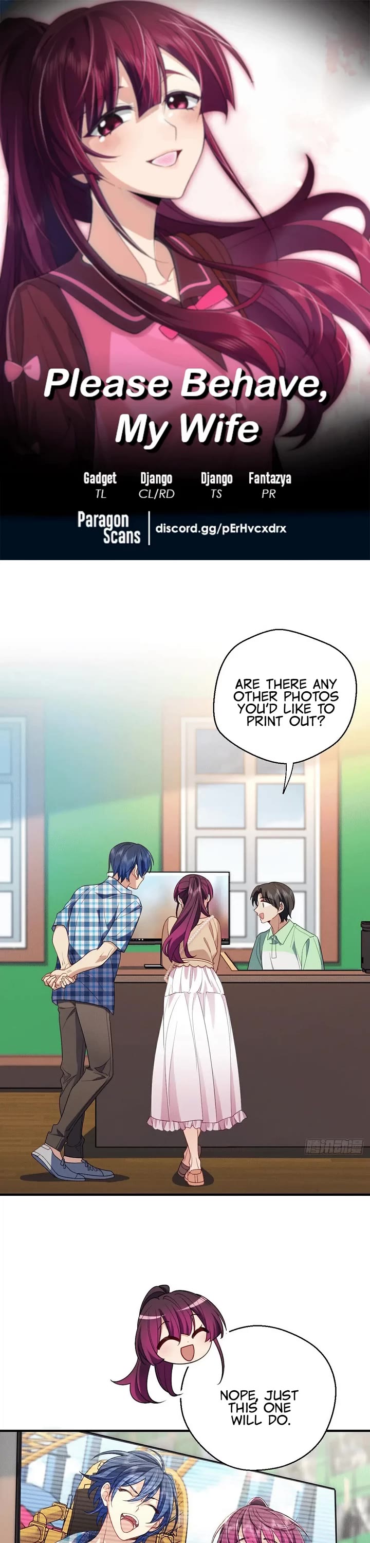 Please Behave, My Wife Chapter 15 page 1 - Chapter 15: If You Don't Listen, I'm Going To Kiss You