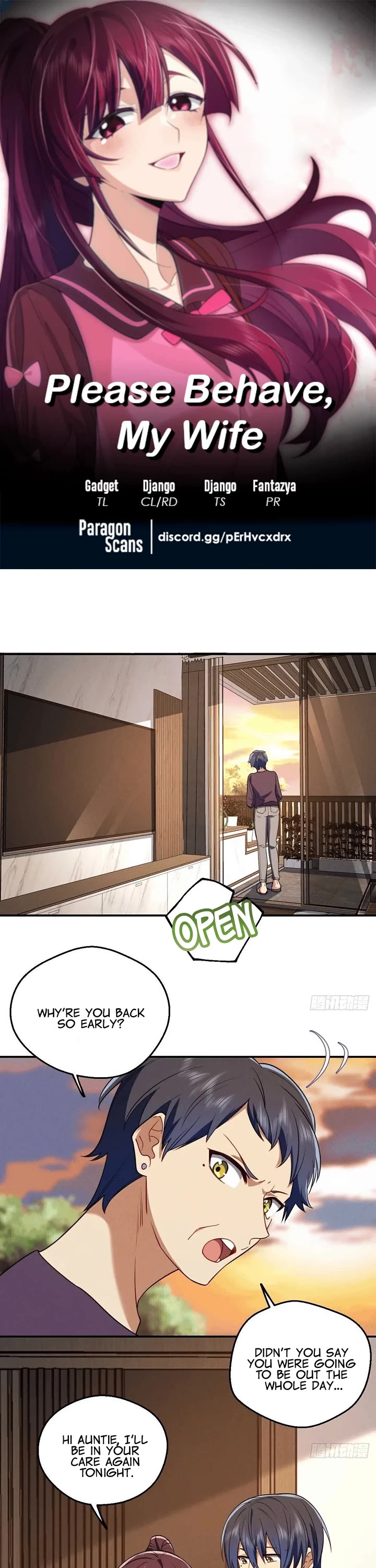 Please Behave, My Wife Chapter 22 page 1 - Chapter 22: Deity He Transforms Into a Chef