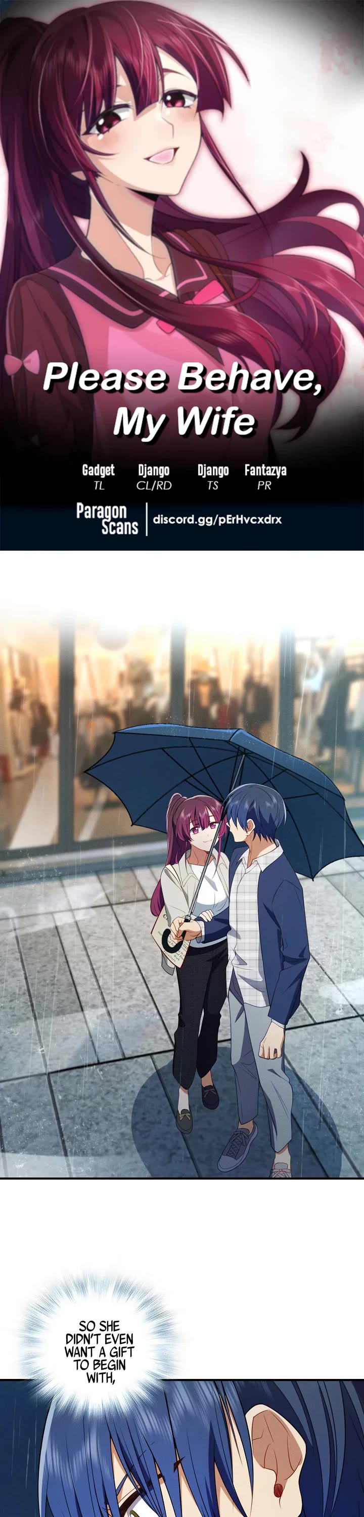 Please Behave, My Wife Chapter 32 page 1 - Chapter 32: It’s The Thought That Counts