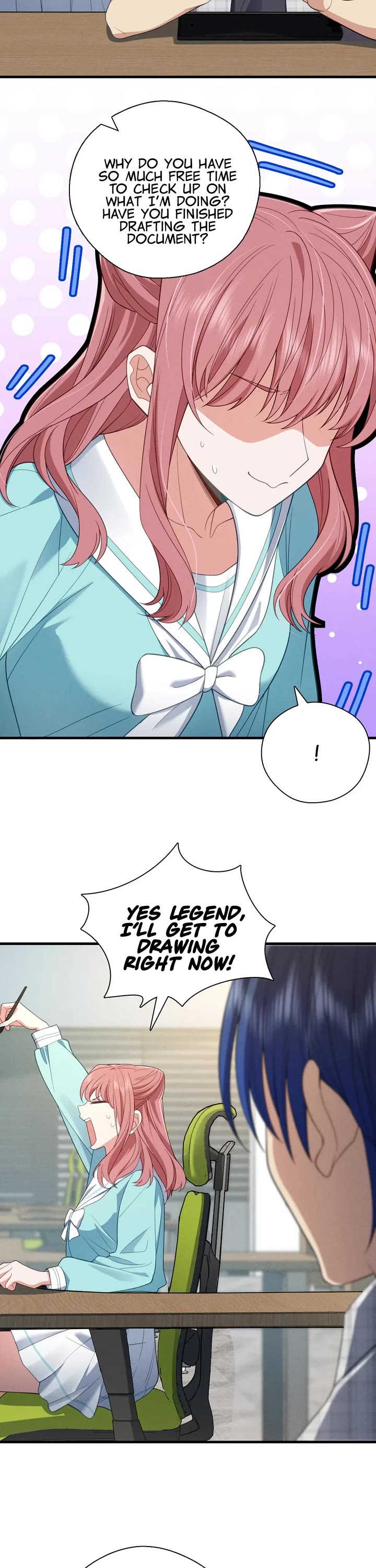 Please Behave, My Wife Chapter 64 page 8 - Chapter 64: The Three Of Us, Bottoms Up!