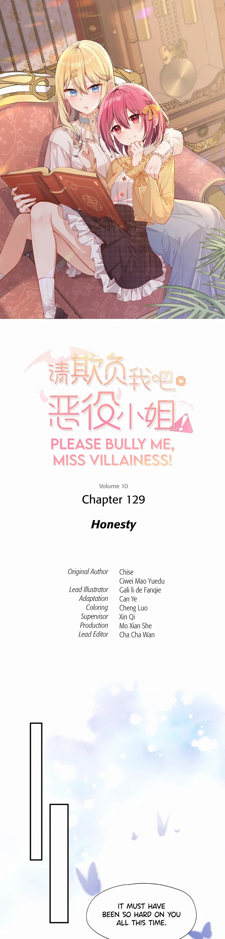 Please Bully Me, Miss Villainess! Chapter 129 page 1 - Chapter 129: Honesty