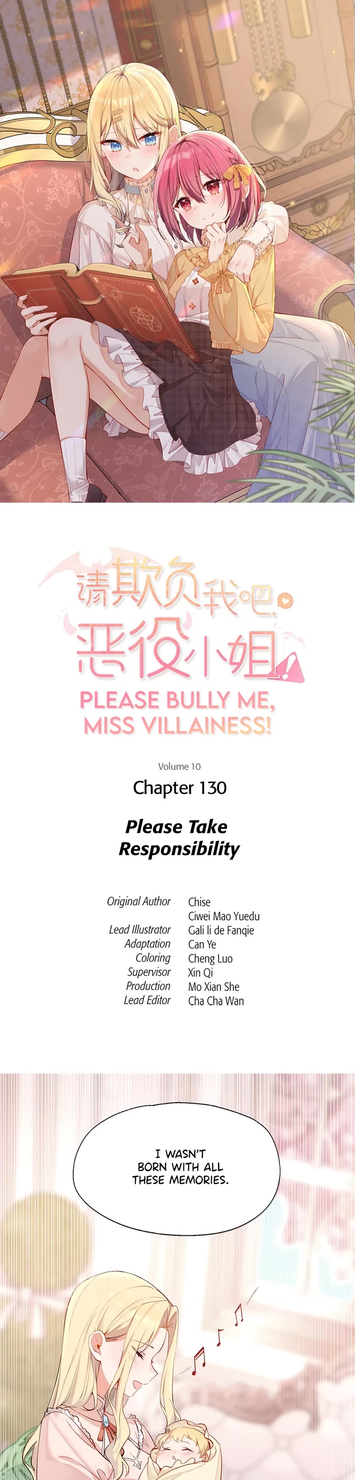 Please Bully Me, Miss Villainess! Chapter 130 page 1 - Chapter 130: Please Take Responsibility